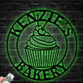 thumbnail image 2 of Glowneon Bakery Shop Metal Sign, Cup Cake Shop Decor, 2 of 4