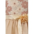 thumbnail image 3 of Big Girls Floral Embroider Sequin Tulle Christmas Holiday Party Flower Girl Dress Champagne 10 (2J1K4S8), 3 of 4