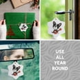 thumbnail image 5 of 3drose, Funny Cute Boston Terrier Puppy Dog Is Playing the Guitar, 3 inch Snowflake Porcelain Ornament, 5 of 7