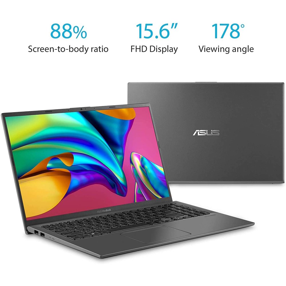 Asus Vivobook 15 Laptop Computer 15.6" FHD AntiGlare AMD QuadCore