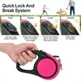 thumbnail image 4 of Taglory Retractable Dog Leash for Small Dogs, 16ft Anti Slip Handle Dog Leashes for Medium Dog, Pink, 4 of 7