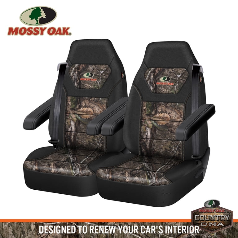 Mossy Oak 2-Piece High Back Truck Seat Cover, Camo photo 1