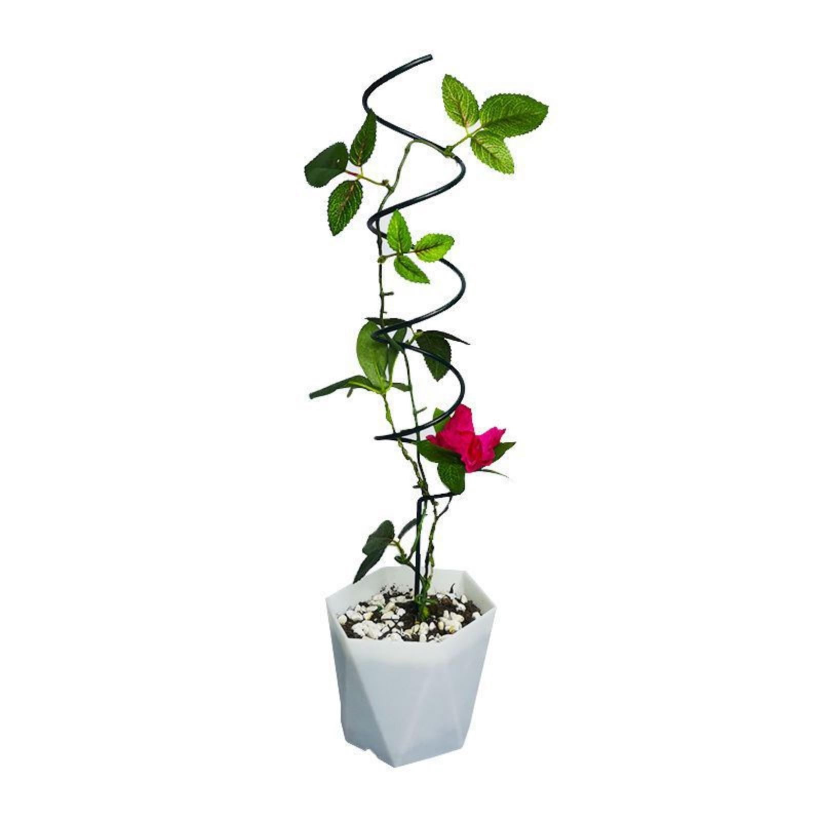 6pcs Tomato Climbing Stakes - Spiral Support Tower for Tomatoes, Peppers and Vines, Heavy Duty Twisted Garden Stakes, Upgrade Metal Cages for Outdoor Vegetable Gardening