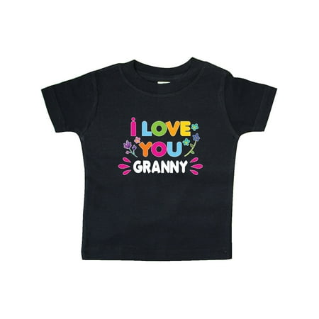 

Inktastic I Love You Granny with Flowers Gift Baby Girl T-Shirt