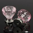 thumbnail image 4 of 12Pcs 25mm Crystal Glass Dresser Drawer Knobs Diamond Plated Shape Door Handle Pull Knobs Cabinet Furniture Handles Knobs, 4 of 6