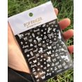 thumbnail image 1 of 1 UNIDS Nuevo Alfabeto Inglés Pegatinas de Uñas Multi-Color Láser Reflectante Nail Slider Art Cool Text Nail Kit Dengxun unisex, 1 of 2