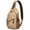 Abstract Ethni, variant on Alpaca Face Sling Backpack, Cute Llama Cartoon Print Crossbody Bag, Adorable Funny Kawaii Pattern for Outdoor Enthusiasts and Travelers