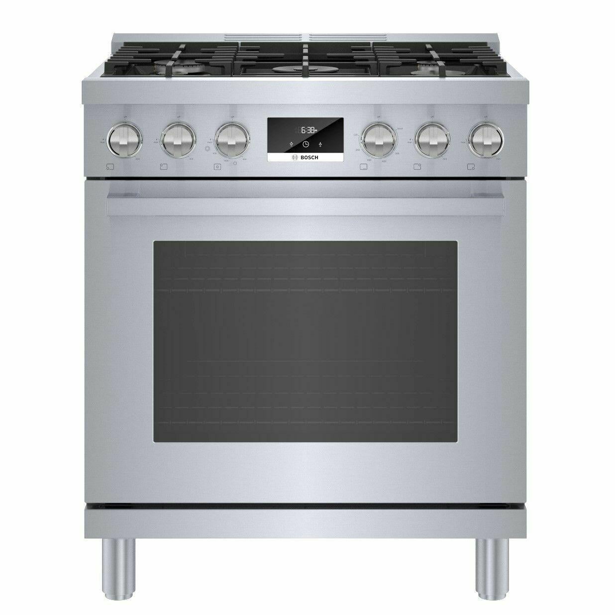 BOSCH 800 Series Gas Freestanding Range 30'' Stainless Steel HGS8055UC