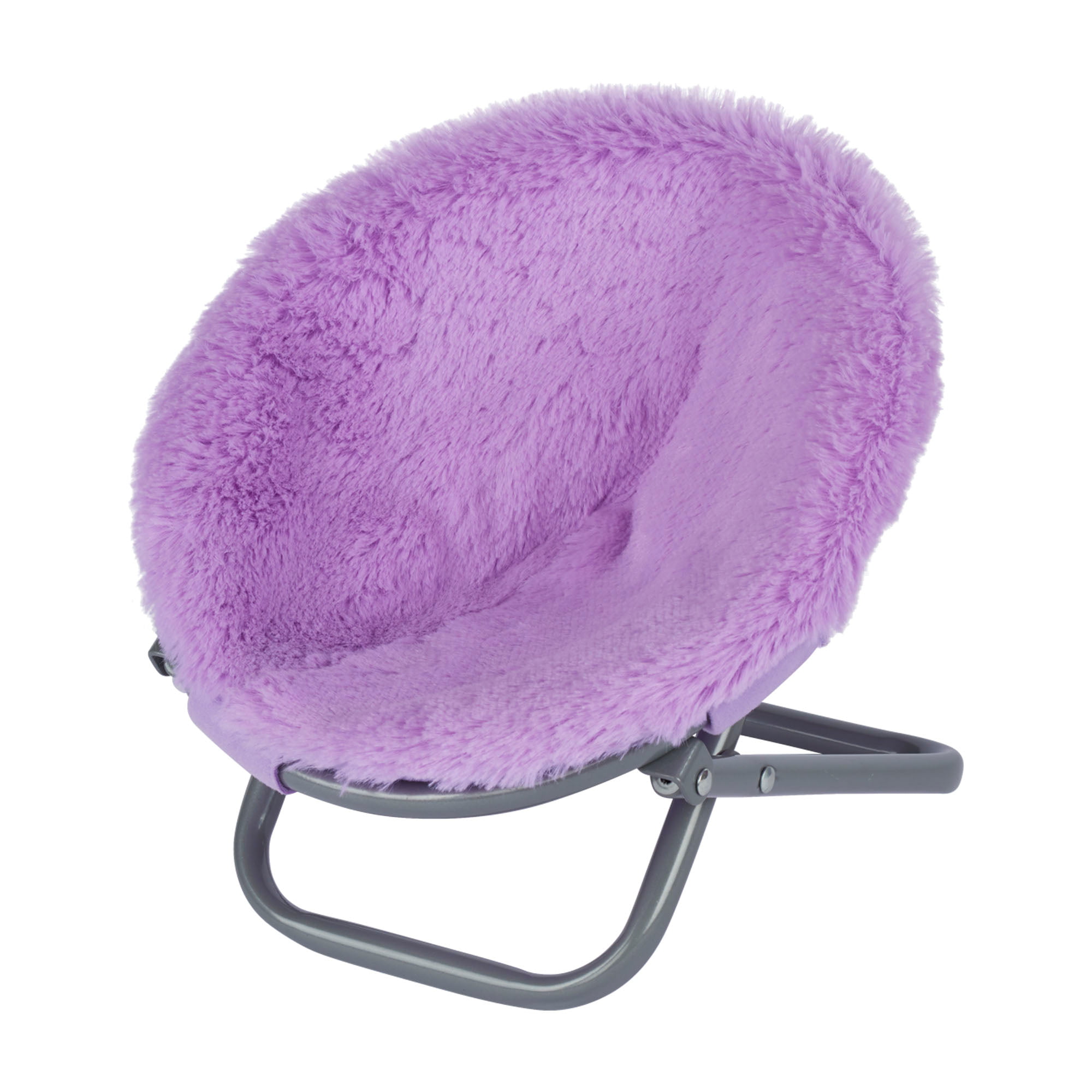 My Life As Fluffy Saucer Chair for 18 Dolls, Purple 