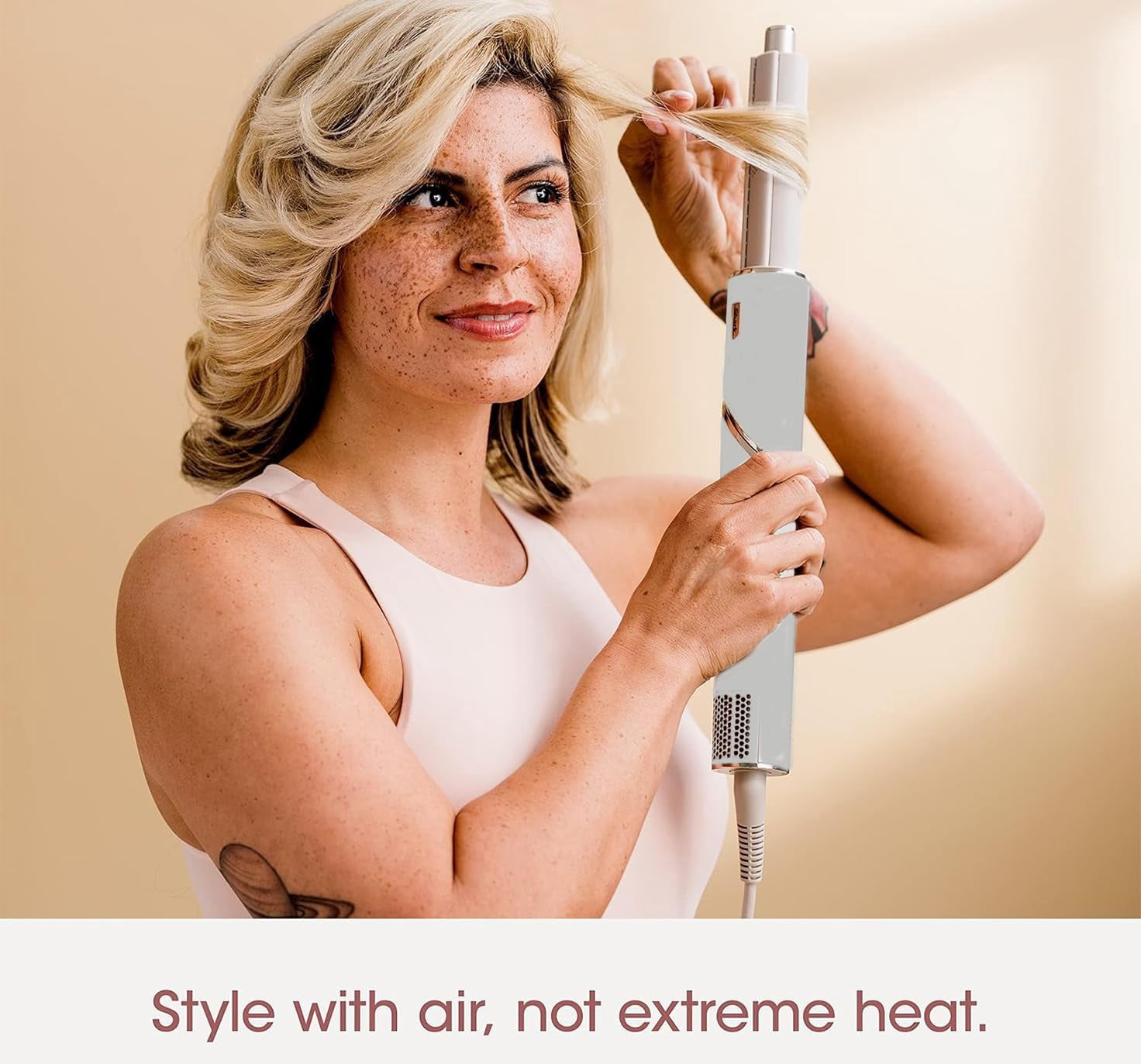 9 in 1 Hair Styler & Blow Dryer Set – New Hair Dryer with Auto Curling Technology, Diffuser, Left & Right Air Curlers, Curling Brush, Straightener Brush & Nozzle