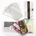 thumbnail image 1 of czcpp-Chocolate Candy Bar Packaging Wrappers 190PCS SET With 100pcs 4"*7.8" Cellophane Clear Plastic Self Adhesive Bags and 90pcs Chocolate Stickers for DIY Chocolate Lover Small Batched Custom Sweet, 1 of 4