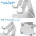 thumbnail image 3 of Cell Phone Stand Desk [2021 Updated Version] Phone Dock: Cradle, Holder, Stand for Office Compatible with All Mobile Phones,iPhone,Switch,iPad,Tablet(4-10in) Green, 3 of 7
