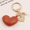 thumbnail image 4 of Kkkded Key Chain Pearl - Decorated Key Chain - Faux Leather, Heart Pendant, for Backpacks, 4 of 7
