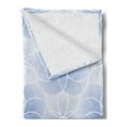 thumbnail image 2 of Geometry Soft Flannel Fleece Throw Blanket, Proportion of the World with Intersecting Concentric Spiral Art, Cozy Plush for Indoor and Outdoor Use, 50" x 60", Pale Blue, by Ambesonne, 2 of 5