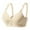Khaki, variant on Samickarr Wireless Support Bras for Women Full Coverage Gathered Up Lingerie Minimizer Bras Thin Breathable Adjustable Shoulder Strap Daily Bralettes