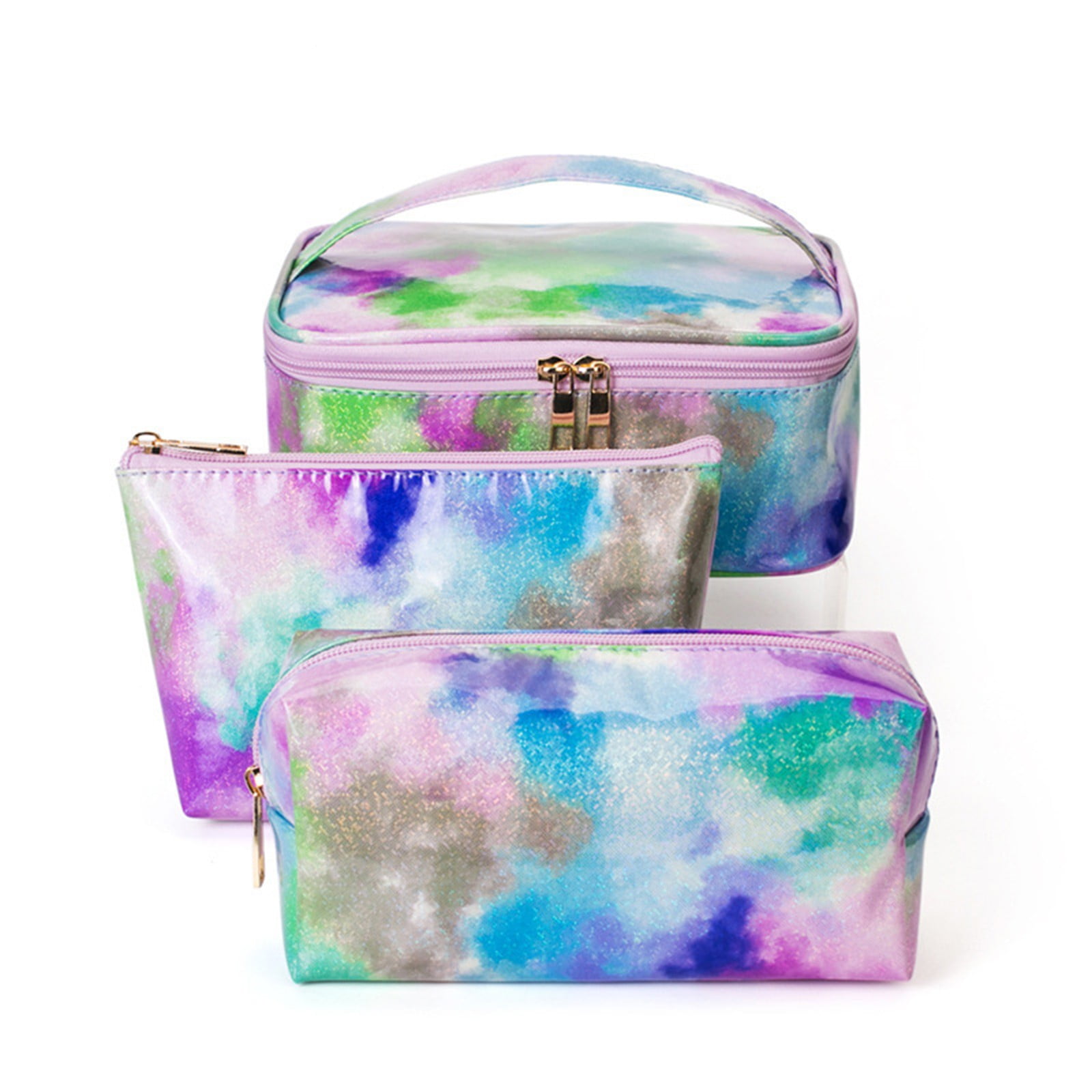 ONHUON Beauty salons 3 Pack Makeup Bag Organizer Travel Cosmetic Bags