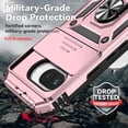 thumbnail image 2 of KOMI for Pixel 9A Case, Google Pixel 9A Case with Screen Protector: [Military Grade 20ft. Drop Tested] Ring Shockproof Protective Phone Case for -Google Pixel 9A Rose Gold, 2 of 5