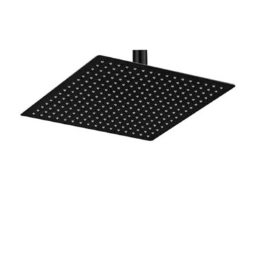 Senlesen 8" Square LED Rainfall Shower Head – Matte Black, High Pressure, Adjustable Angle, Easy-Clean Nozzles