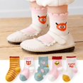 thumbnail image 1 of 5 par/lote de Calcetines bonitos para niñas, Calcetines de algodón con rayas de arco iris de otoño para niños, Calcetines para niños pequeños, Calcetines para niños de 1 a 12 años Tan Jianjun unisex, 1 of 2