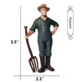 thumbnail image 2 of Keyum - Juego de 5 figuras de pequeños granjeros pintados a mano, juguetes realistas para personas y niños pequeños, 2 of 5