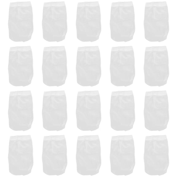 LEORX 20Set Pool Basket Socks White Strong Elastic Nylon Prevent Clogging Hot Tub Cleaning