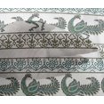thumbnail image 4 of oneOone Viscose Chiffon Fabric Floral & Peacock Block Printed Craft Fabric BTY 42 Inch Wide, 4 of 4