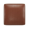thumbnail image 5 of 30" Faux Leather Ottoman Footstool, Square Pouf Footrest, Large Seat Ottoman, Modern Side Table for Living Room Bedroom Home Decor, Light Brown, 5 of 7