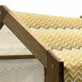 thumbnail image 5 of Chevron Pet House, Pattern with Zigzag Yellow Ombre Birthday Celebration Parties Gatherings, Outdoor & Indoor Portable Dog Kennel with Pillow and Cover, 5 Sizes, Yellow Pale Yellow, by Ambesonne, 5 of 5