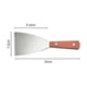 thumbnail image 3 of 3Pcs Steak Spatulas Stainless Steel Cooking Spatulas Steak Turner Kitchen Gadget, 3 of 3