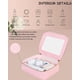 thumbnail image 4 of Set de bolsas de maquillaje JRQCSJY Leather Clear Travel Pink (S+M), 4 of 7