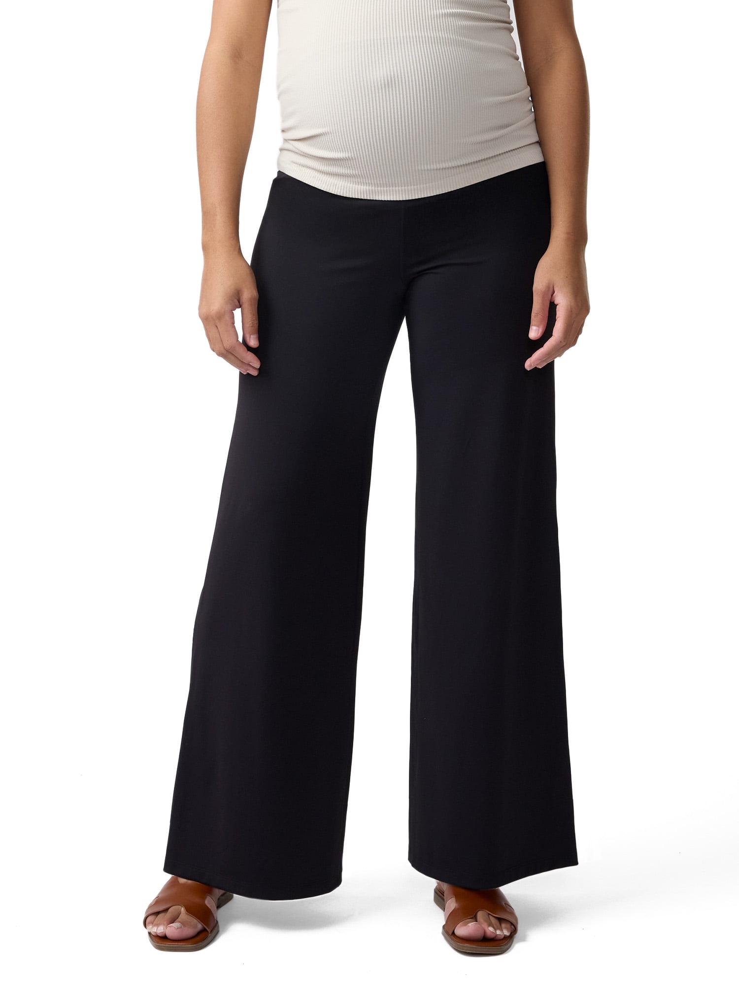 Ingrid & Isabel For Every Belly Women's Maternity Favorite Wide Leg Pant, Sizes S-XXL