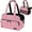 Pink, variant on Soft-Sided Small Dog Purse Carrier with Pockets, Airline Approved Breathable Mesh, Portable Puppy Cat Travel Tote, Pink