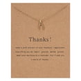 thumbnail image 3 of Paper Card Snowflake Happy Adjustable Alloy Necklace Pendant Clavicle Chain, 3 of 9
