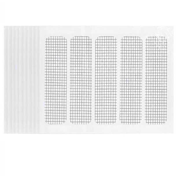 10 piezas JM reparación de puertas de pantalla Grant puerta cortina parche agujero pasta ventana pantalla pasta reparación puerta y ventana agujero de agua pasta pegatinas rectangulares