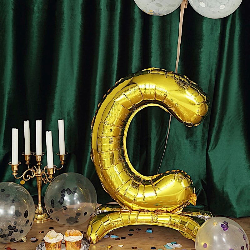 Details about   GOLD 27" tall Letter I Mylar Foil Standing Balloon Party Backdrop Decorations 