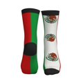 thumbnail image 2 of Men's Mexican-Flag Novelty Athletic Socks Women's Digital Printing Funky Patterned Crew Socks, 2 of 7