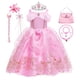thumbnail image 1 of Vestido de princesa Aurora para niñas, disfraz de Cosplay de Bella Durmiente, regalo de Navidad para niños, vestido de baile Floral, ropa de fiesta de lujo, 10 Fivean unisex, 1 of 2