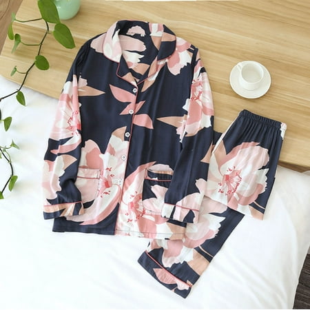 

QIPOPIQ Pajamas for Women Clearance 2 Pieces Sets Cotton Pyjama Sets Spring Summer Homewear Plus Size Sleepwear Reduced Price!