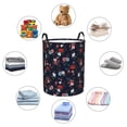 thumbnail image 6 of Balery Vintage Rose Round Laundry Basket with Handles Waterproof Freestanding Laundry Hamper for Clothes Toys in the Dorm and Family-Small, 6 of 8