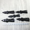 thumbnail image 2 of 5 Obsidian Ornamental Tomahawk Heads #4840  Ax Axe Hatchet, 2 of 5