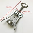 thumbnail image 5 of Metal Wine Corkscrew Stainless Steel Wing Waiter Bottle Opener | Heavy Duty Design | Universal Fit | Easy to Use | For Restaurant Bar Home | 15cm x 3cm | 1 Piece, 5 of 5