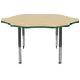 thumbnail image 5 of ECR4Kids 60in Flower Everyday T-Mold Adjustable Activity Table Maple/Green/Black - Super Leg, 5 of 8