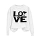 thumbnail image 3 of Ounisa Womens Valentines Sweatshirt Love Heart Graphic Print Pullover Casual Long Sleeve Valentine's Blouse Top, 3 of 5