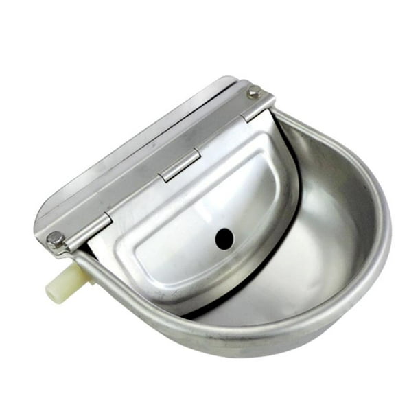 Stainless Steel Automatic Waterer Bowl Horse Goats Sheep Float Water