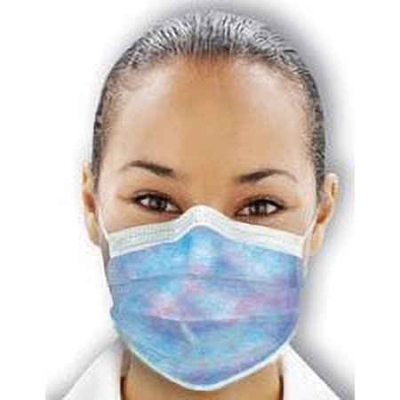 GPLUSKA PT# GPLUSKA- Isofluid Plus Earloop Mask Kaleidescope 50/Bx by, Crosstex International