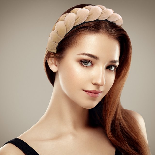 Xihbxyly dia del primer ministro Diademas para mujer, diadema trenzada, bandas para la parte superior del entrenamiento, diadema para lavarse la cara, diadema de maquillaje para niñas, accesorios de