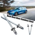 thumbnail image 1 of 1 pair NOS Dash Rosette Rivets Stainless Steel Fit for Ford AMC New, 1 of 11
