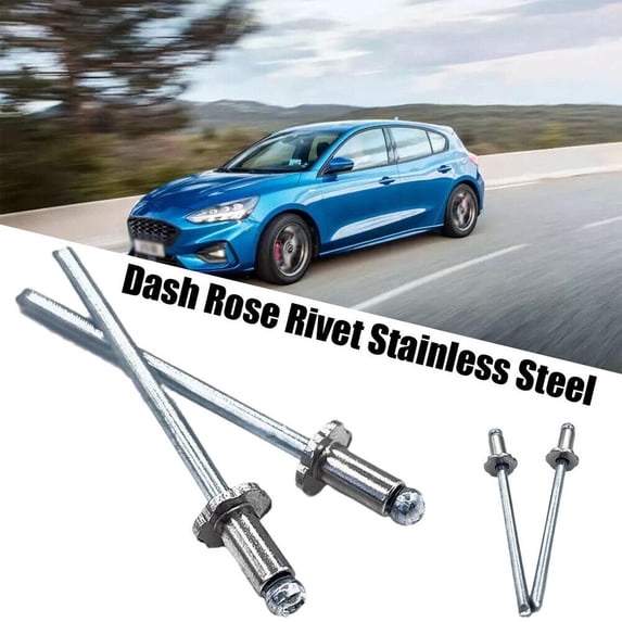 1 pair NOS Dash Rosette Rivets Stainless Steel Fit for Ford AMC New