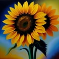 thumbnail image 2 of Nature's Cheerleader - Blooming Sunflower Canvas Wall Art, 2 of 2