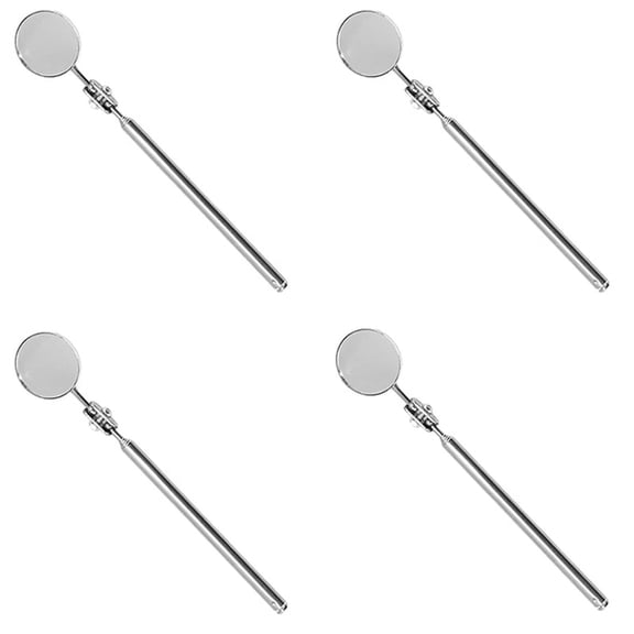 4X Universal Automotive Maintenance Inspection Mirror Folding Telescopic Reflector Welding Chassis Hand Tool